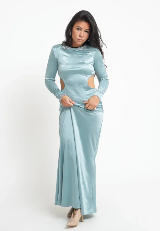 Abito Lungo Cut Out - Menta