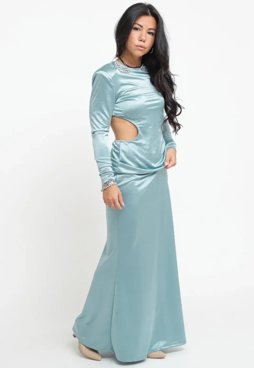 Abito Lungo Cut Out - Menta