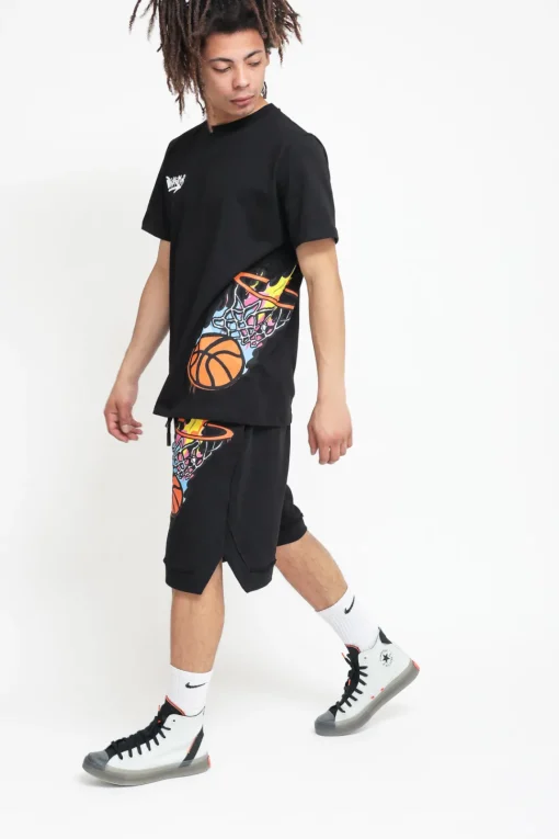 Bermuda Uomo in Felpa - Black