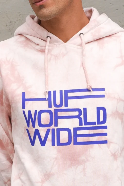 Broadcast Tiedye P/o Hoodie - Coral