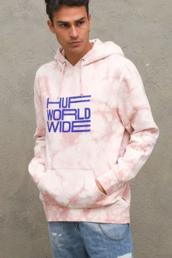 Broadcast Tiedye P/o Hoodie - Coral