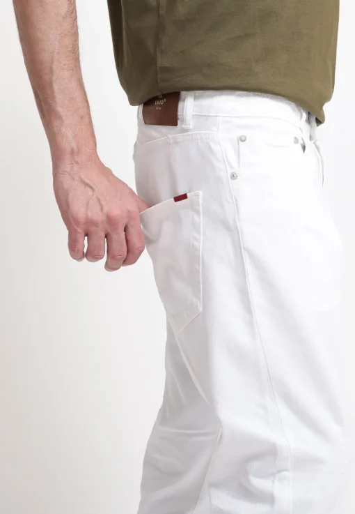 Bull Twisted Joebull Pantalone 5 Tasche - White