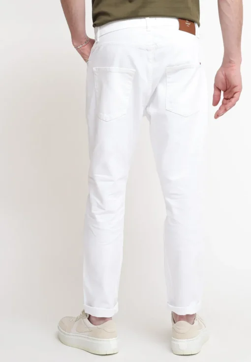 Bull Twisted Joebull Pantalone 5 Tasche - White