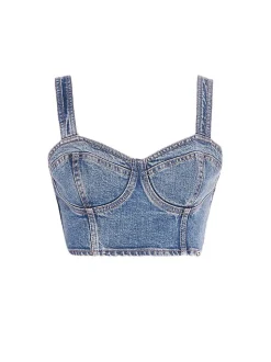 Bustier Top - Denim Medium