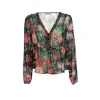 Camicia Balza Sc/V Fantasia Donna - Nero Fiori