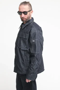 Deck Padded Denim Jacket - Raw Denim