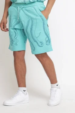 Dyed Sweatshort - Acquamarina