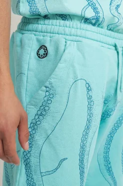 Dyed Sweatshort - Acquamarina