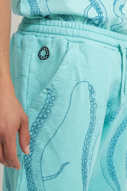 Dyed Sweatshort - Acquamarina
