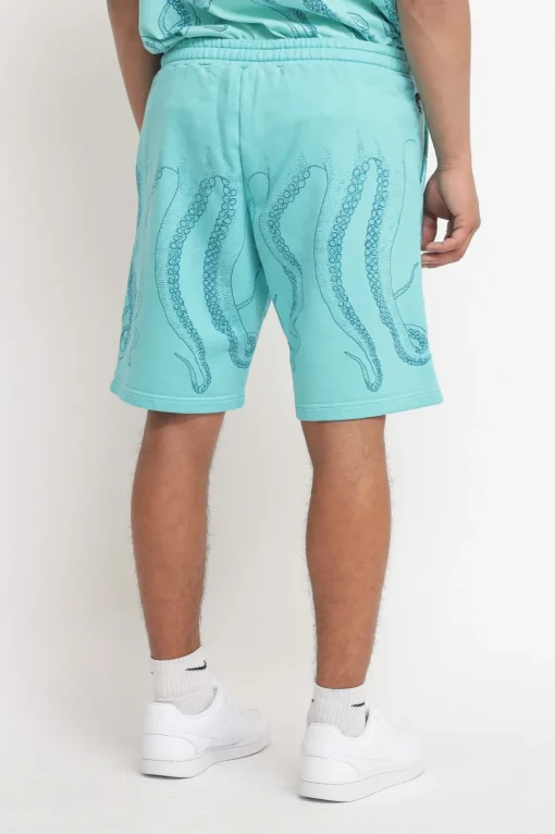 Dyed Sweatshort - Acquamarina