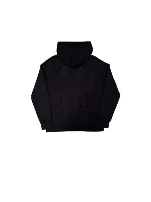 Embroydered Hoodie - Unique Black