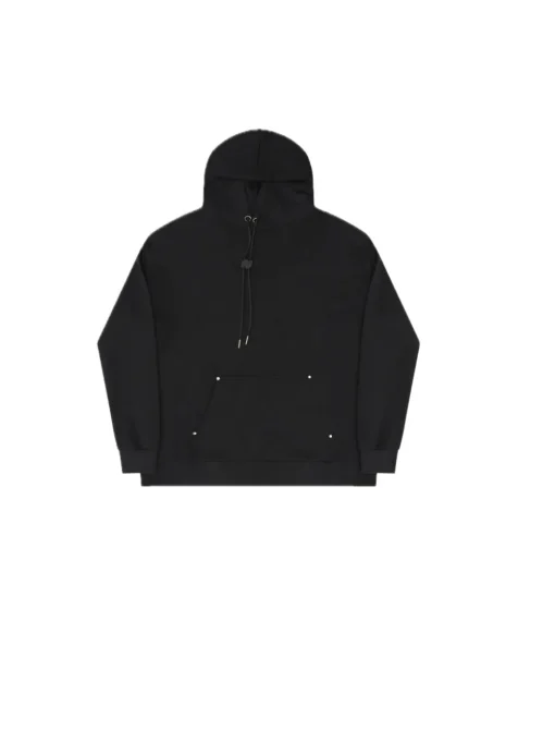 Embroydered Hoodie - Unique Black