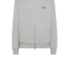 Full Zip Cotton Fl - Grigio Medio