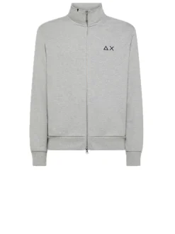 Full Zip Cotton Fl - Grigio Medio