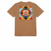 Geometric Power Canvas Tee - Brown Sugar