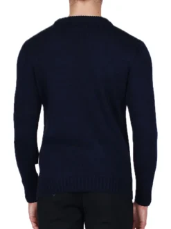 Girocollo Rombi Rasato Rov. - Blu