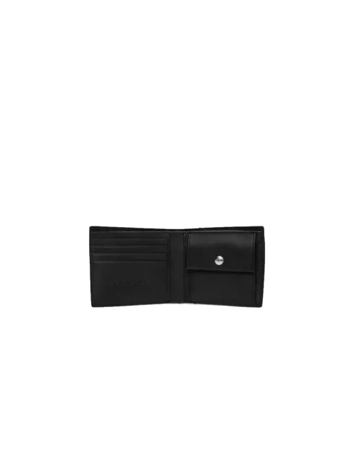 Jeans Hardware Bifold W/Coin - Black
