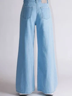 Jeans Palazzo Ampio Bleach - Colore Unico