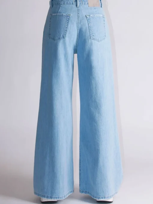 Jeans Palazzo Ampio Bleach - Colore Unico
