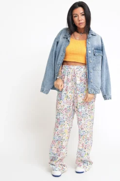Ladies Trousers Painted multi Floral