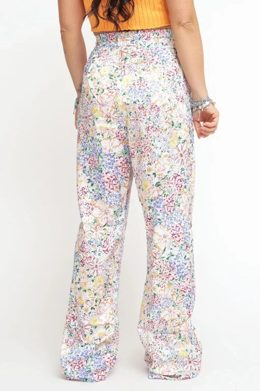 Ladies Trousers Painted multi Floral