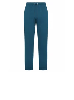 Long Pant Cotton Fl - Blue Profondo