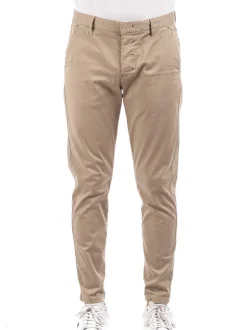 M Chinos Slim Raso - Cammello