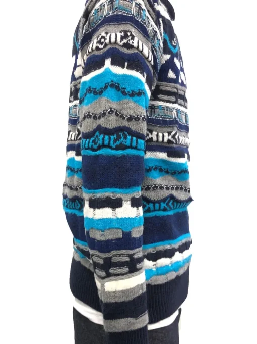 M Girocollo Multicolor - Blu