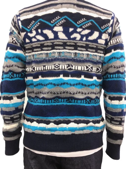 M Girocollo Multicolor - Blu
