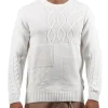 M Girocollo Patchwork - Panna