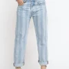 New Oksar Woman - Denim Laser Stripe