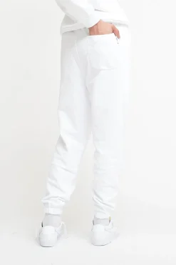 Pantalone Felpa Tasca - Bianco
