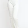 Pantalone In Costina Maglieria A Zampa - Bianco Burro
