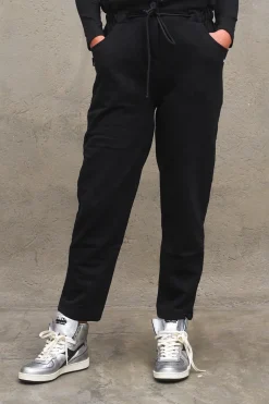 Pantalone in Felpa Candy Waist - Black