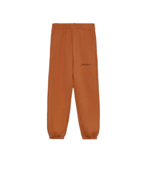 Pantalone In Felpa Con Stampa - Cognac