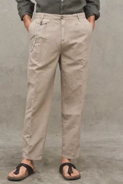 Pantalone Lino - Colore Sabbia