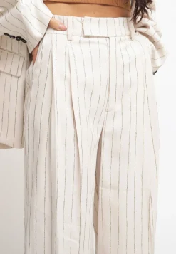 Pantalone Riga Glitter - Avorio