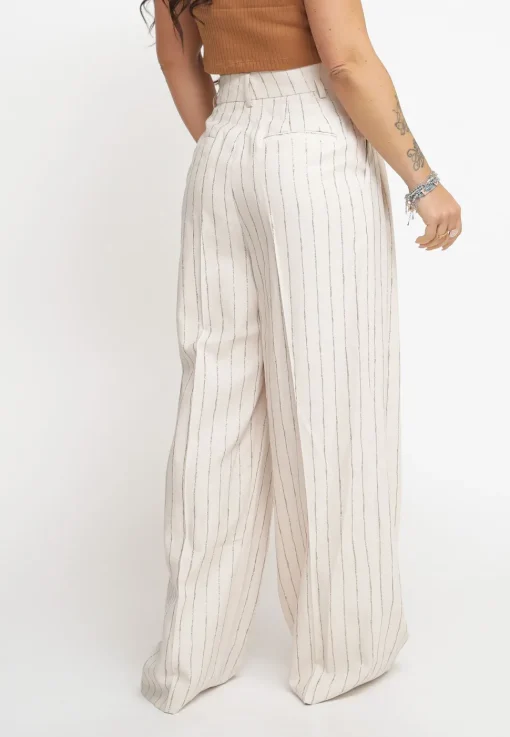 Pantalone Riga Glitter - Avorio