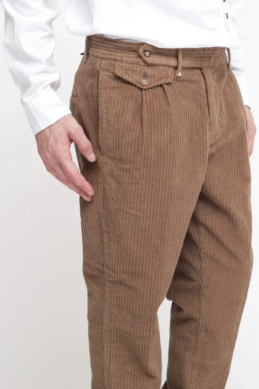 Pantalone Velluto Coste - Cammello