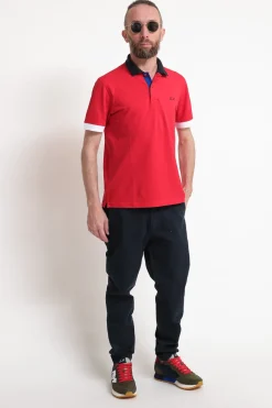 Polo 3 Color Way El - Rosso Fuoco