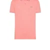 Polo Small Stripes On Collar S/s - Fenicottero