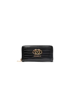 Portafoglio Pu Croco - Nero