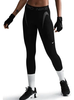 Pro Women's Mid-rise 7/8 - Black Cool Grey White