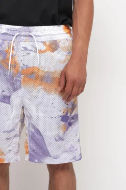 Q2 Aop Short - White/Maglil