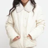 Quilted Padded Jacket - Light Sand
