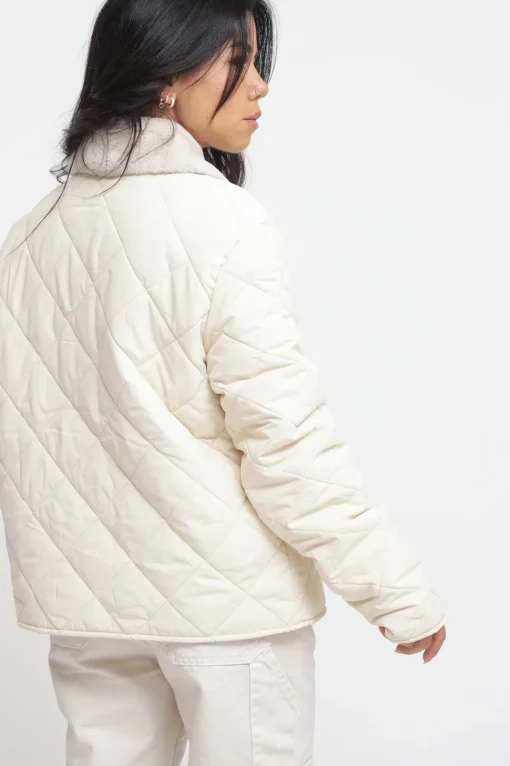 Quilted Padded Jacket - Light Sand
