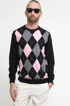 Round Argyle - Nero