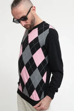 Round Argyle - Nero