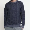 Round Vintage Cable - Navy Blue