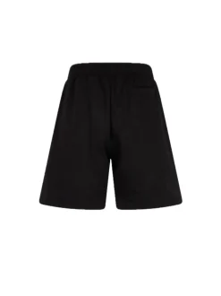 Shorts With Embroidered Gotic Logo - Black